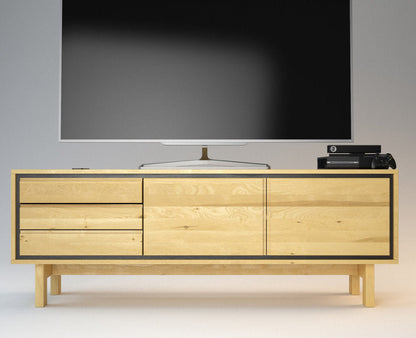 BARCELONA TV-Sideboard/Longboard Massivholz Kommode Kiefer Massivholz