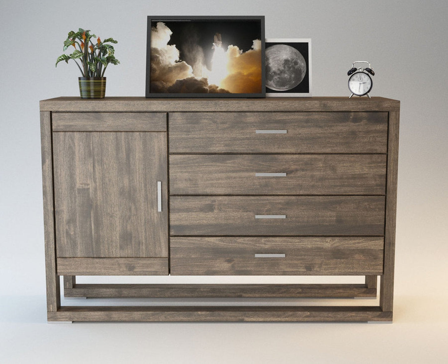 FERARRA Massivholz Schubladen Kommode Kiefer Massivholz