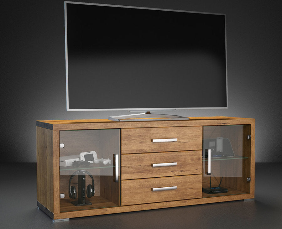 CREATO TV-Sideboard/Longboard Massivholz Kommode Kiefer Massivholz