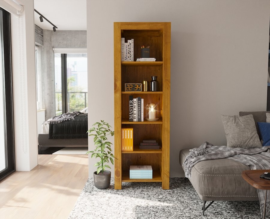 NATURA 60-er Bücherregal Massivholz Kiefer Massivholz