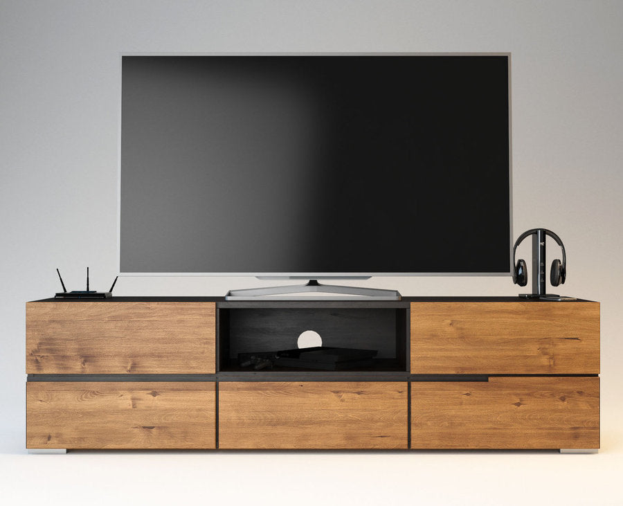 **ARDEA – TV-Sideboard / Longboard aus Birke Kiefer Massivholz