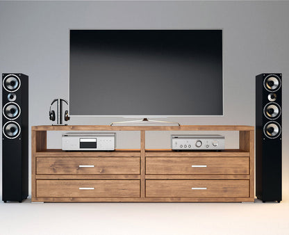 PEDENZA TV-Sideboard/Longboard Massivholz Kommode Kiefer Massivholz
