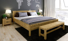 Lade das Bild in den Galerie-Viewer, AURA Bettbank Kiefer Massivholz
