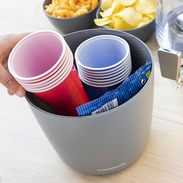 FrostFlow Party-Getränkespender mit Doppel-Eistank – 4L Premium Dispenser LinkeHomeStore