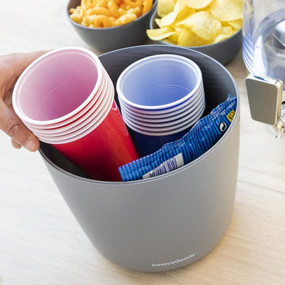 FrostFlow Party-Getränkespender mit Doppel-Eistank – 4L Premium Dispenser LinkeHomeStore
