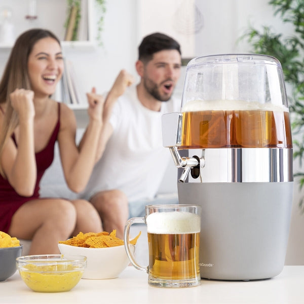 FrostFlow Party-Getränkespender mit Doppel-Eistank – 4L Premium Dispenser LinkeHomeStore