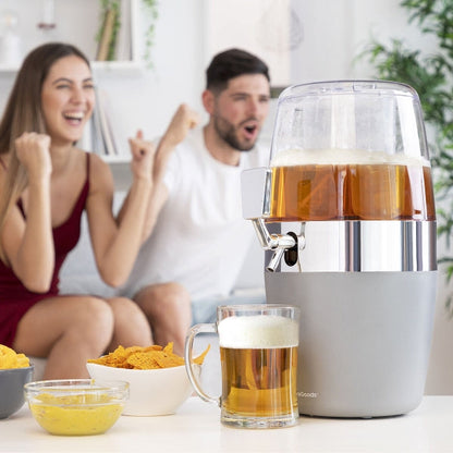 FrostFlow Party-Getränkespender mit Doppel-Eistank – 4L Premium Dispenser LinkeHomeStore