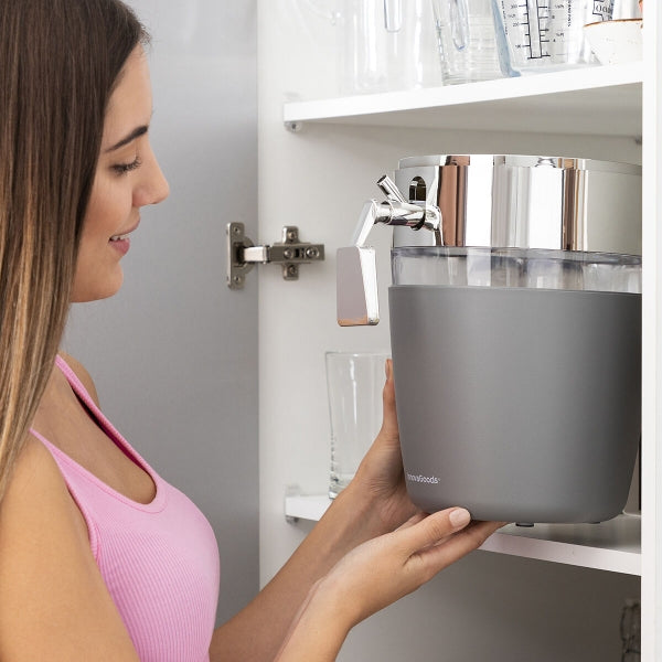 FrostFlow Party-Getränkespender mit Doppel-Eistank – 4L Premium Dispenser LinkeHomeStore