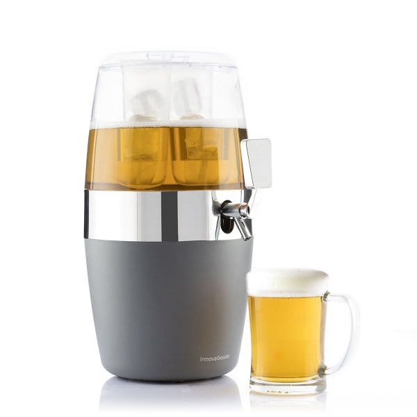 FrostFlow Party-Getränkespender mit Doppel-Eistank – 4L Premium Dispenser LinkeHomeStore