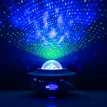 Lade das Bild in den Galerie-Viewer, LED-Laser-Sternenprojektor - mit Lautsprecher
