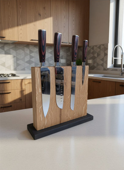 Magnetischer Messerblock aus Holz – Starker Magnet & Modernes Küchen-Design