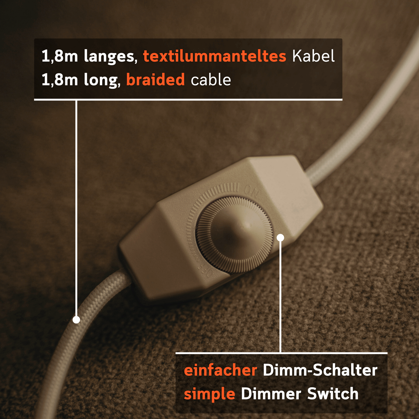 Puro LED Design-Tischlampe – Bauchige Form & Warmlicht Moonou GbR