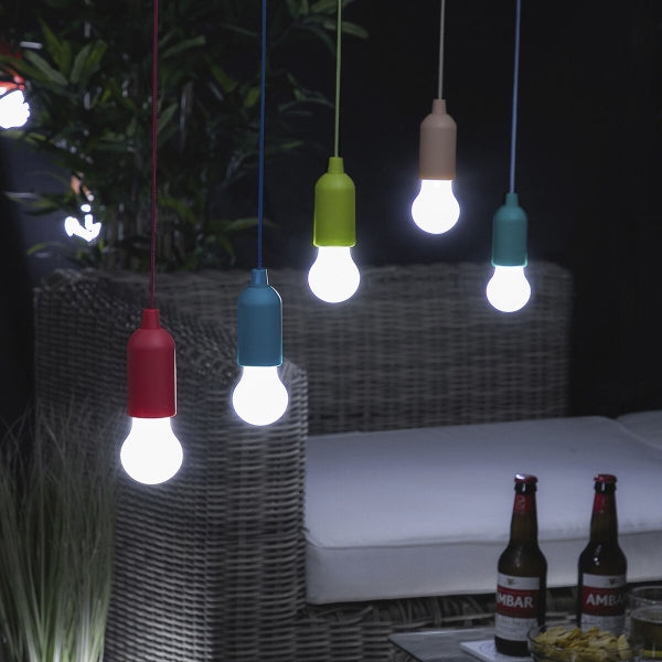 Tragbare LED Glühbirne mit Schnur