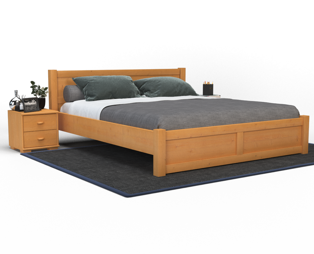 Vanessa Kieferbett | Massivholz | Naturholz | 100% Bio-Bett Kiefer Massivholz