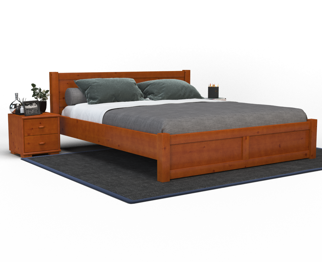 Vanessa Kieferbett | Massivholz | Naturholz | 100% Bio-Bett Kiefer Massivholz
