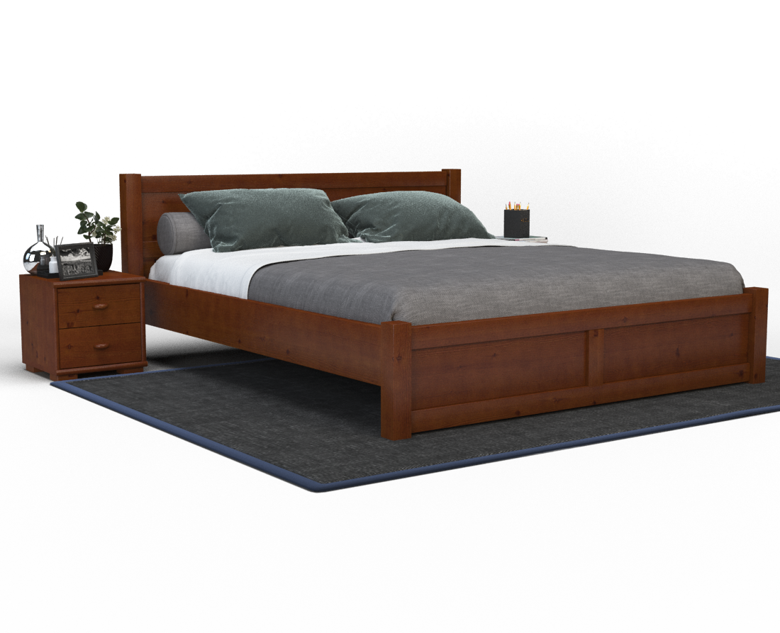 Vanessa Kieferbett | Massivholz | Naturholz | 100% Bio-Bett Kiefer Massivholz