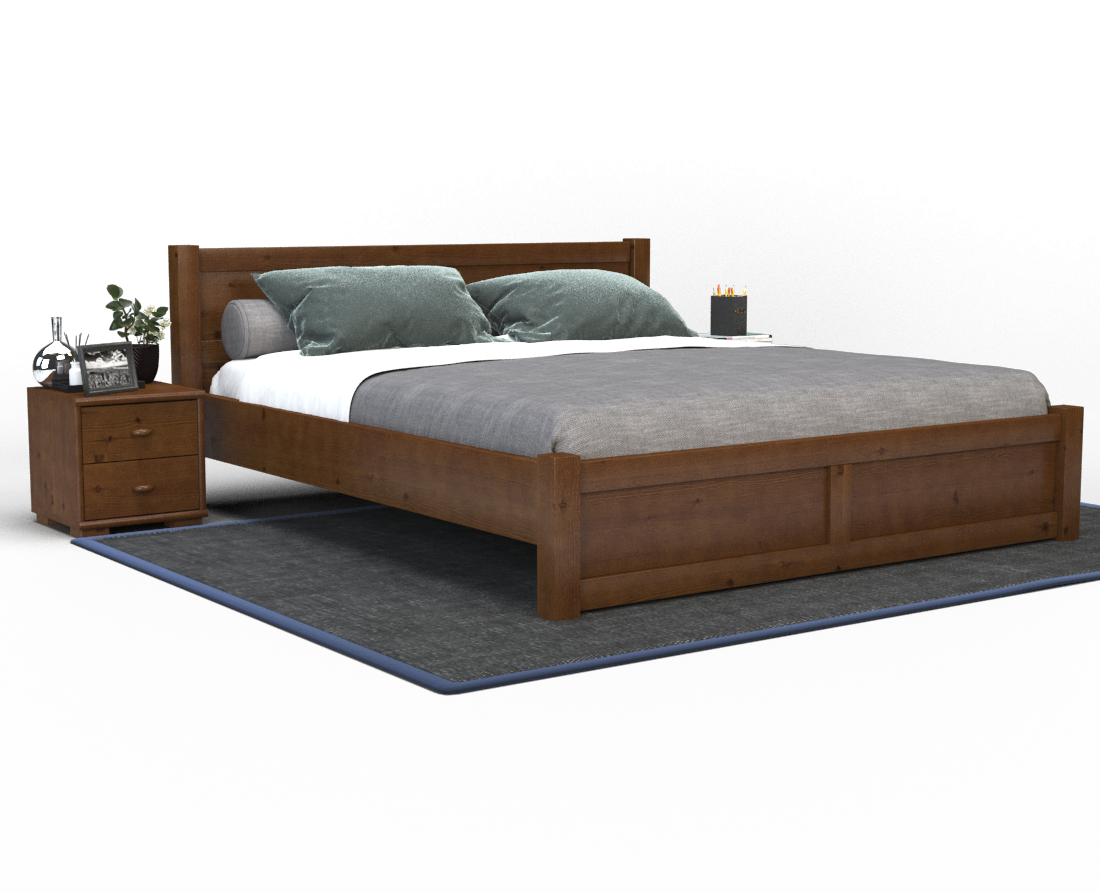 Vanessa Kieferbett | Massivholz | Naturholz | 100% Bio-Bett Kiefer Massivholz