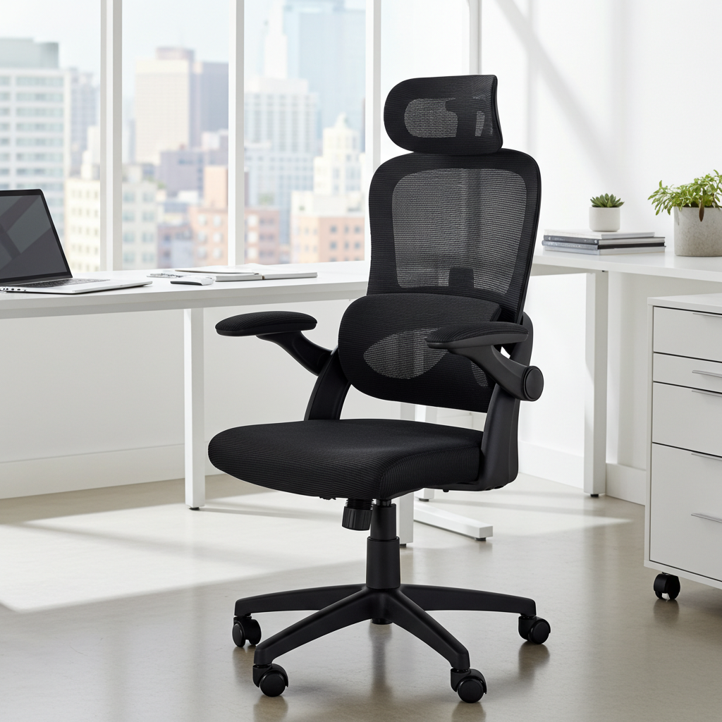 Garston Ergonomischer Bürostuhl – Mesh, Lordosenstütze & Kopfstütze LinkeHomeStore