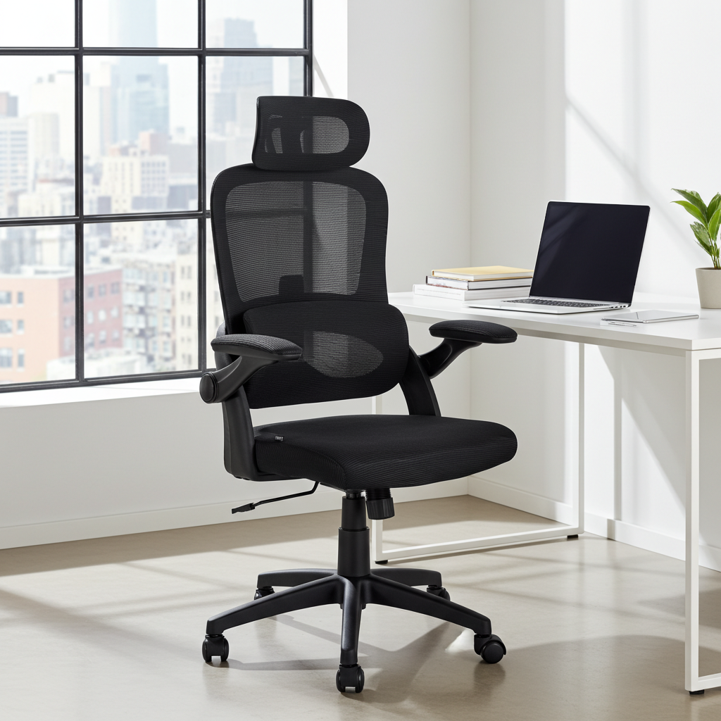 Garston Ergonomischer Bürostuhl – Mesh, Lordosenstütze & Kopfstütze LinkeHomeStore